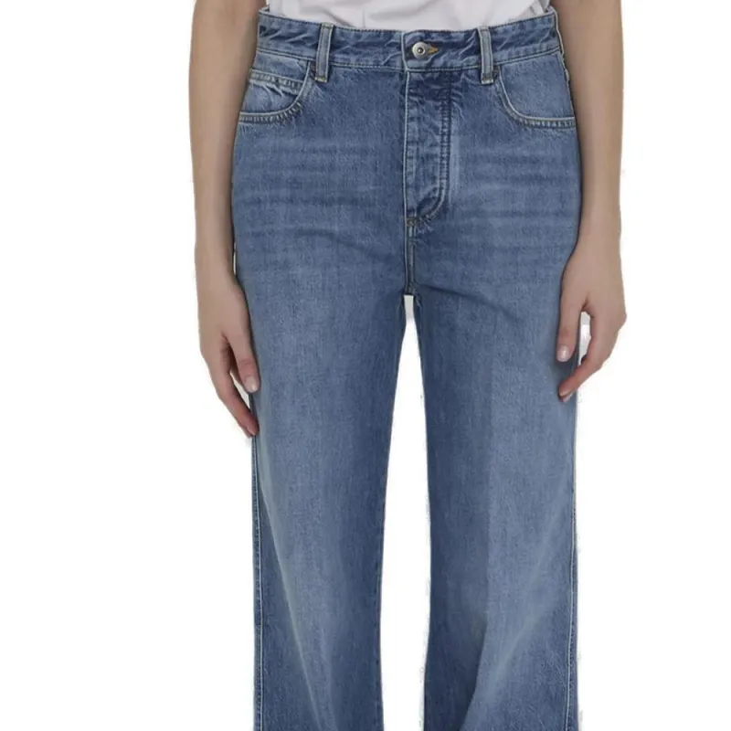 Bottega Veneta Buttoned Wide Leg Jeans-2
