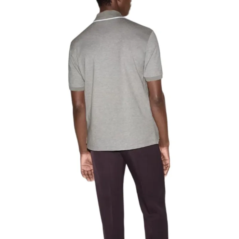 GUCCI Logo Embroidered Short Sleeve Polo Shirt-2