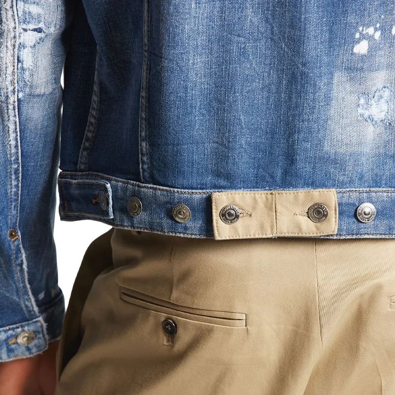 DSQUARED 2 Distressed Denim Jacket-5