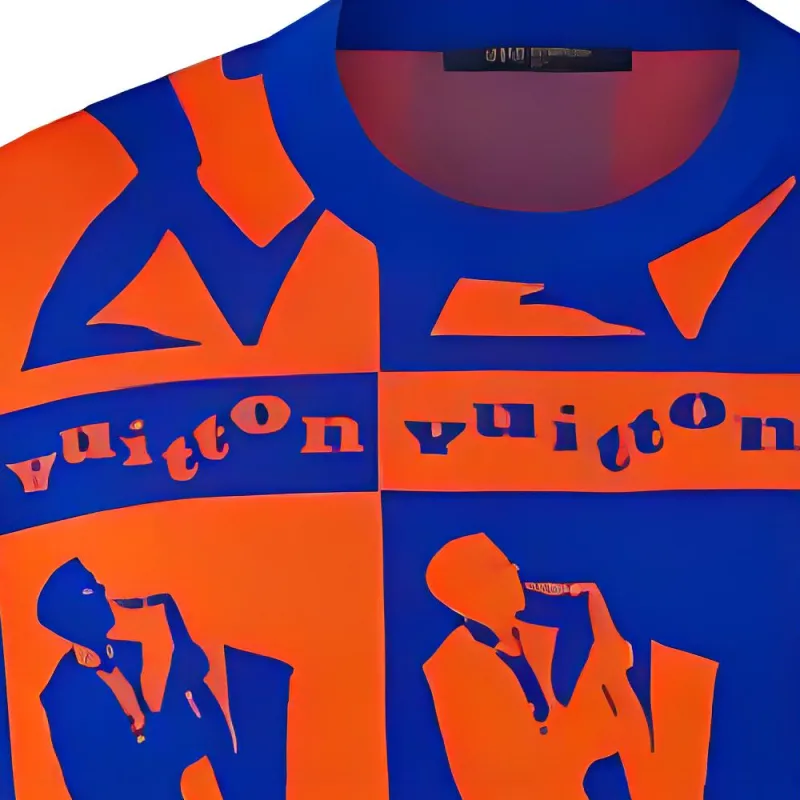 LOUIS VUITTON SS23 T Shirt Men's Orange-4