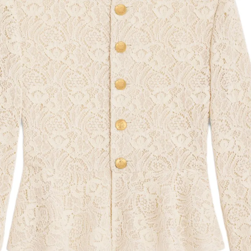 CELINE Chelsea Jacket In Lace-5