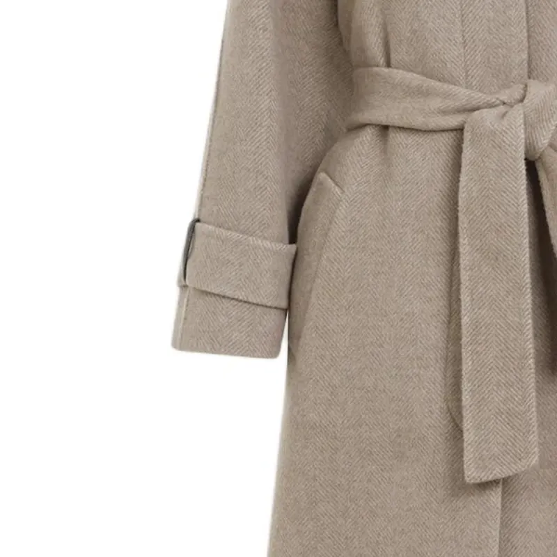 Brunello Cucinelli Herringbone Coat-6