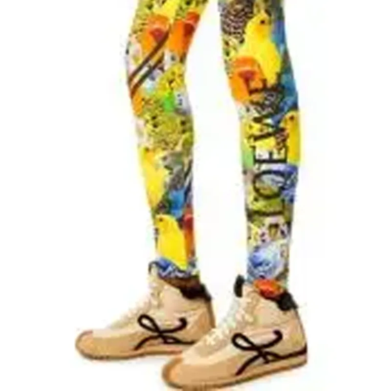 LOEWE High Waist Bird Printed Leggings-6
