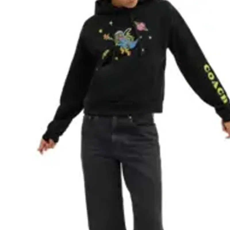 COACH Cosmic Coach FW24 Sweatshirt Women's Black-4