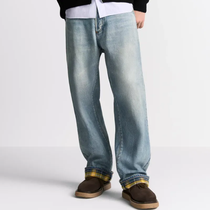 DIOR Jeans Men Light Blue-4