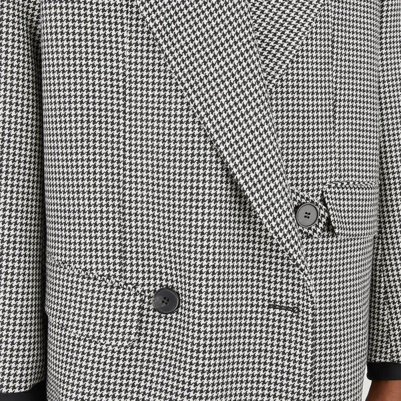Alexander McQueen Houndstooth pattern Peacoat-3