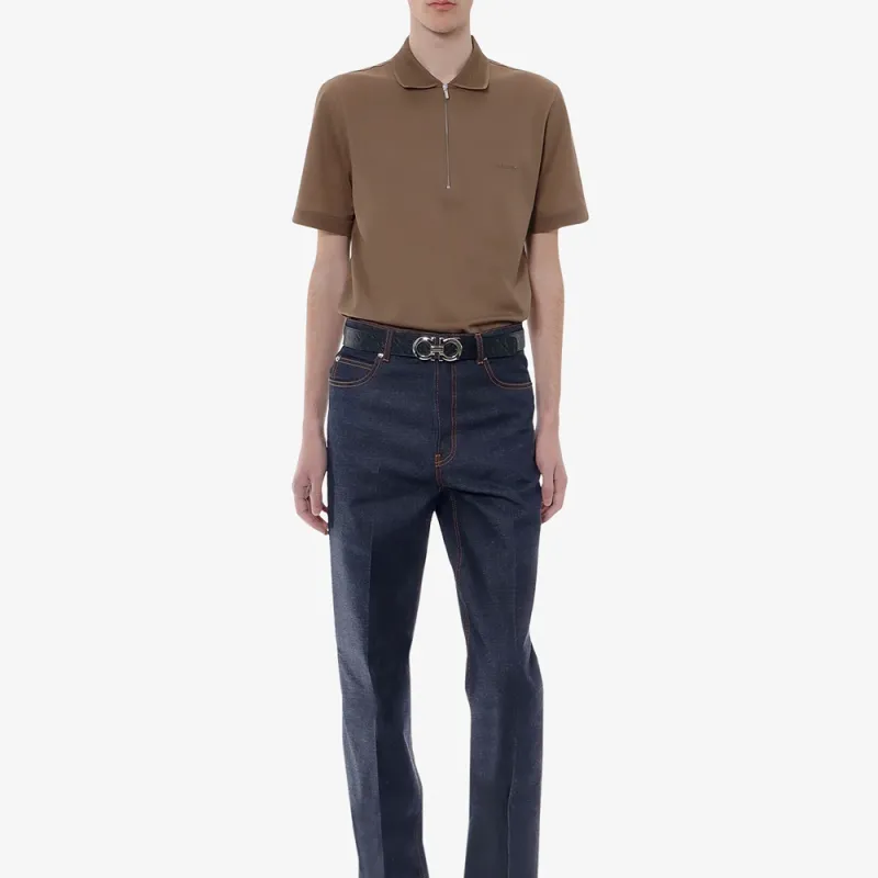 Ferragamo High rise Wide leg Jeans-2