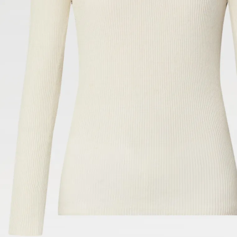 LOUIS VUITTON 1AGFY3 Ribbed Henley Top-3