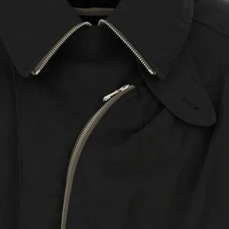 DRIES VAN NOTEN High-Neck Zip-Up Jacket Jackets Coats Men's Black-2
