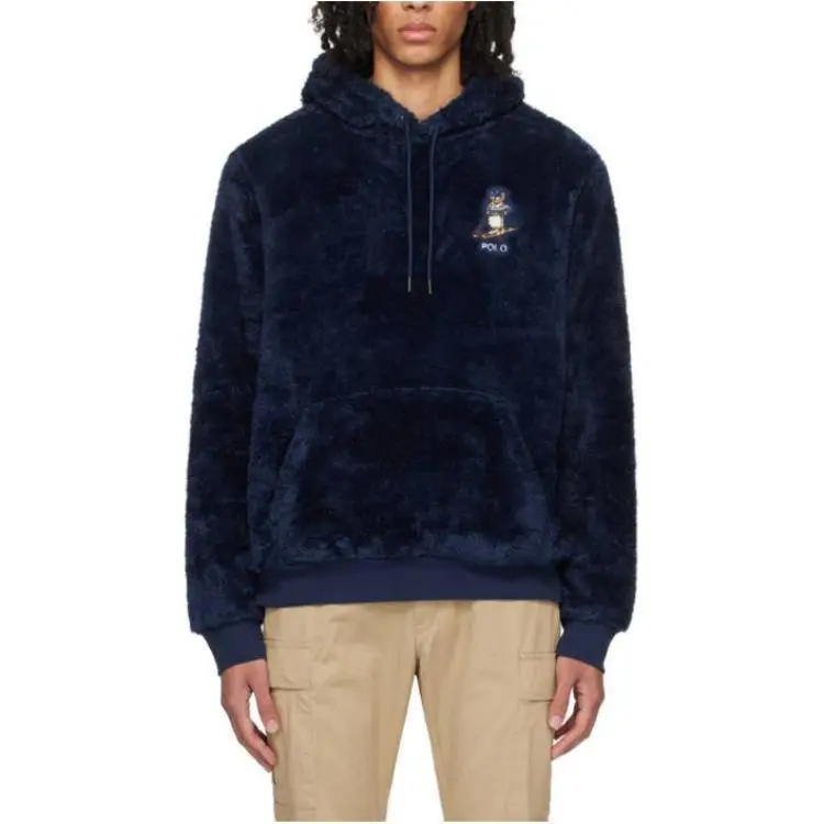 Polo Ralph Lauren Logo-appliqué Faux Fur Hoodie-2