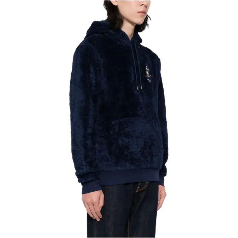 Polo Ralph Lauren Logo-appliqué Faux Fur Hoodie-4
