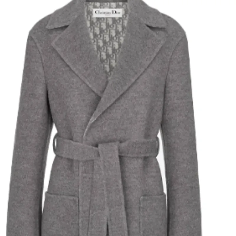 DIOR Quarterly New Products Coats Women's Gray-5