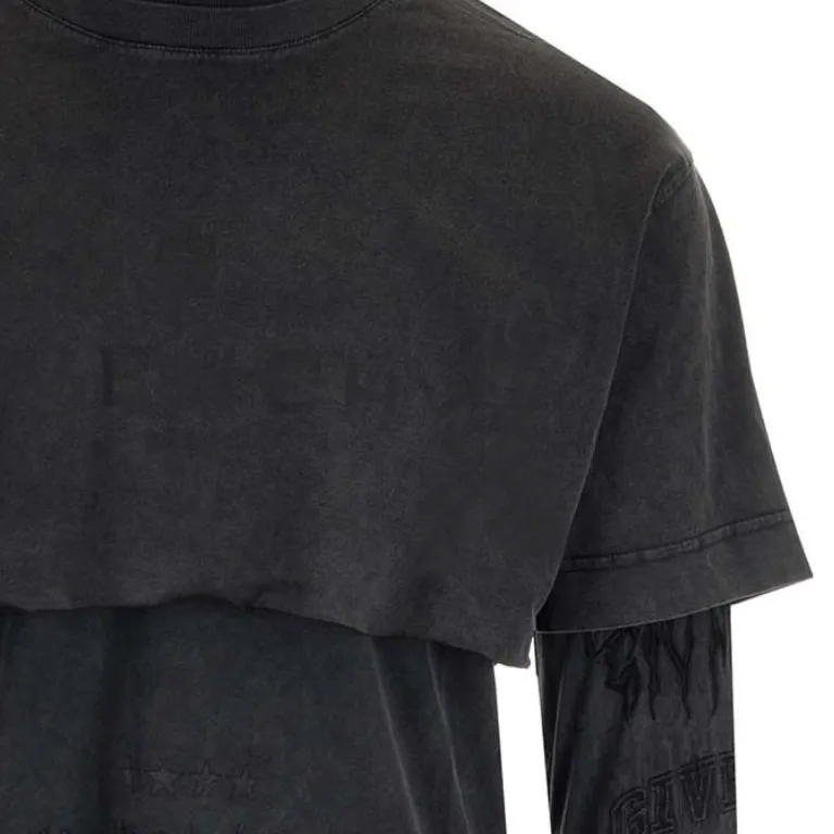 Givenchy T-Shirts Men Gray-4