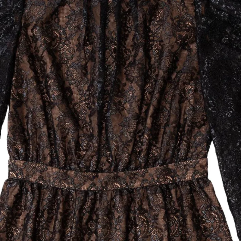 MICHAEL KORS Long Sleeved Dresses Women's Black-1