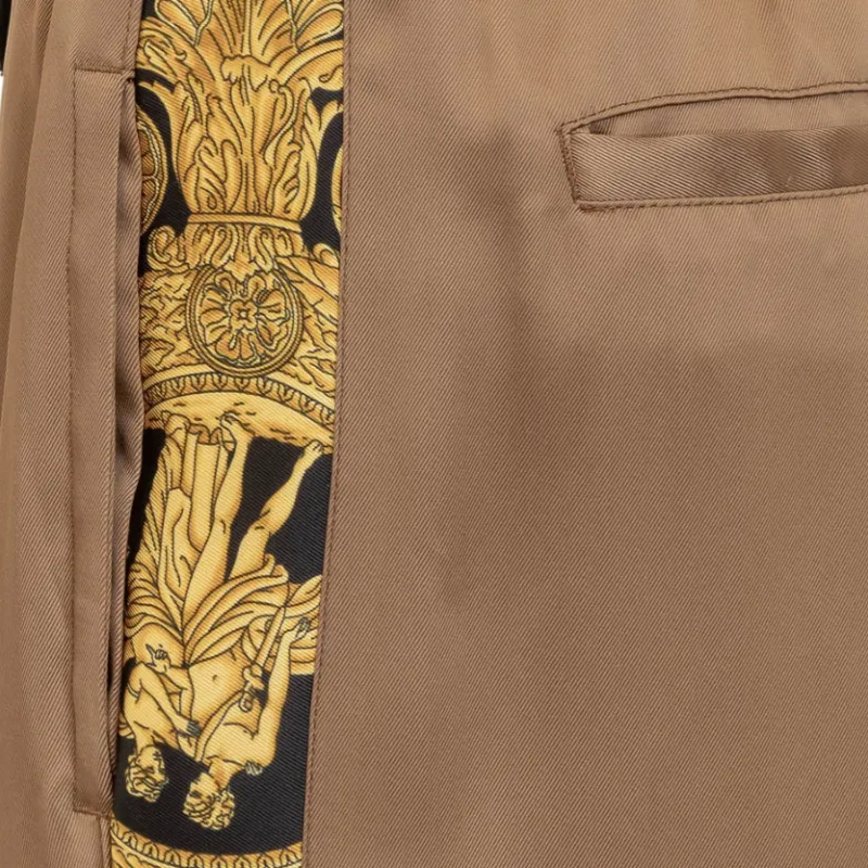 VERSACE Baroque Printed Drawstring Pants-5