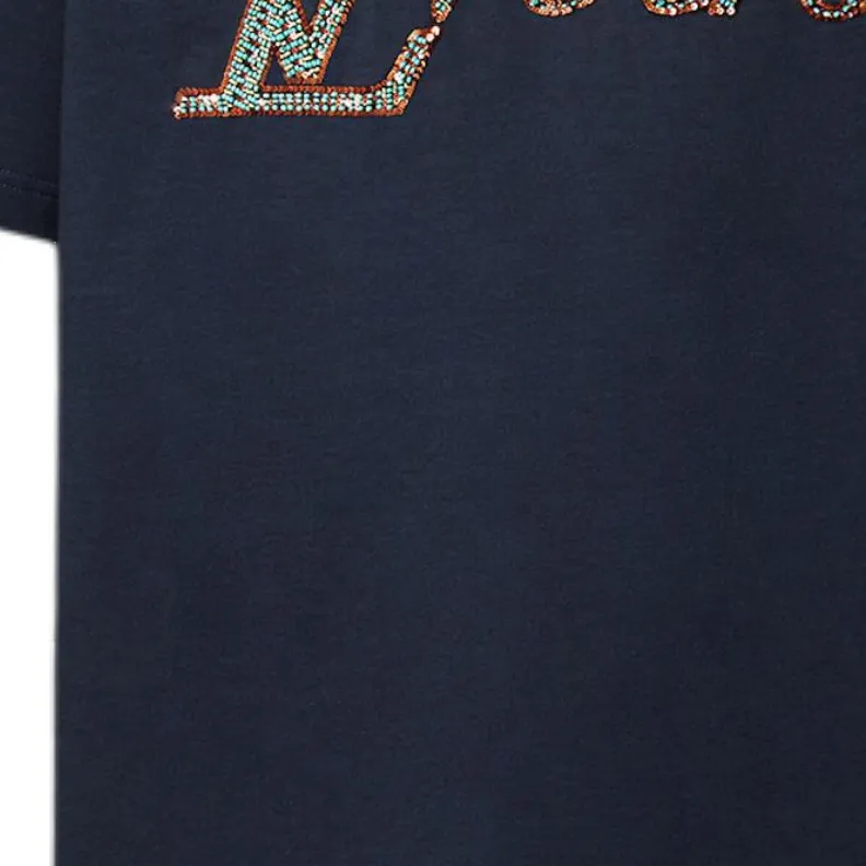 LOUIS VUITTON Lv Vers Embellished Short Sleeved T Shirt-7