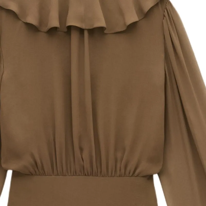 SAINT LAURENT Shirt Women's Umber-5