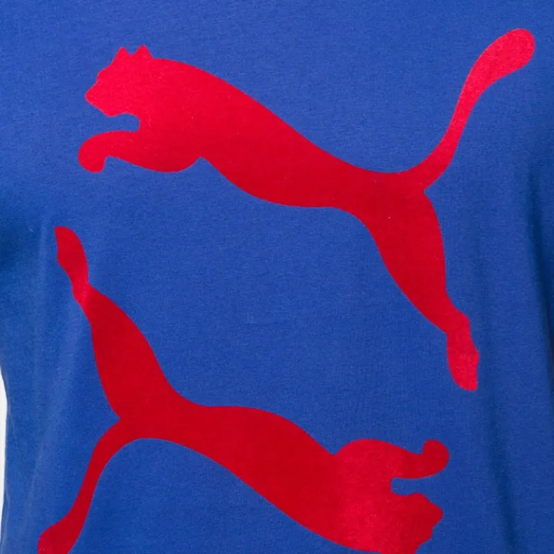 Puma X BALMAIN T-Shirts Unisex Blue-5