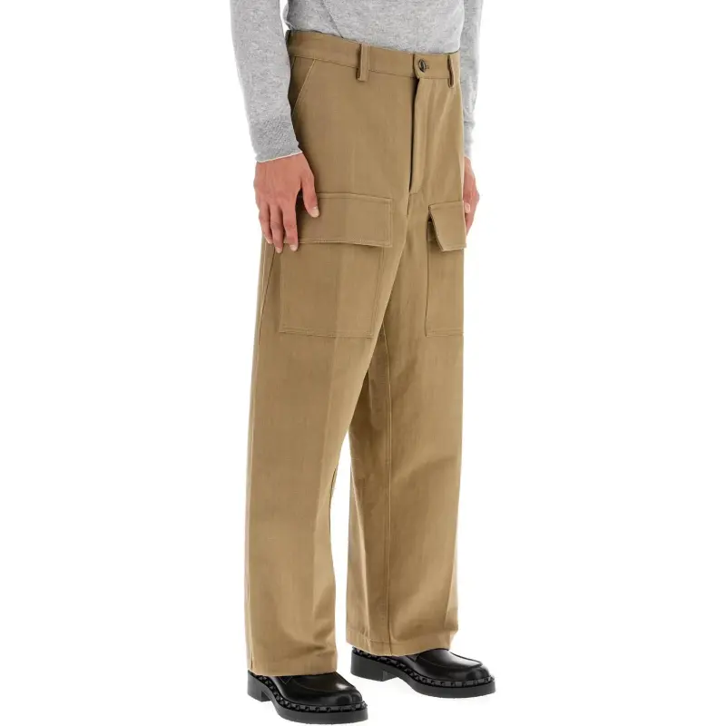 Valentino Wide Leg Cargo Trousers-1