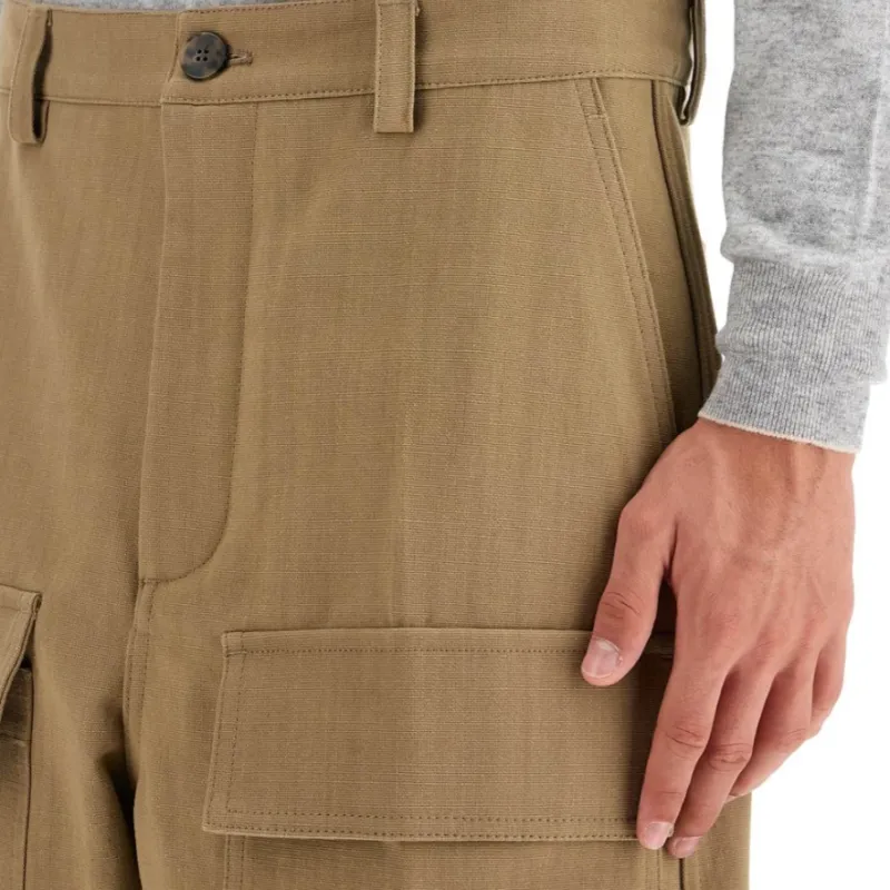 Valentino Wide Leg Cargo Trousers-3