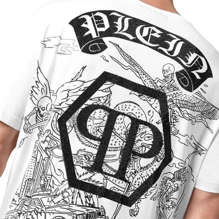 PHILIPP PLEIN T Shirts Men White-4