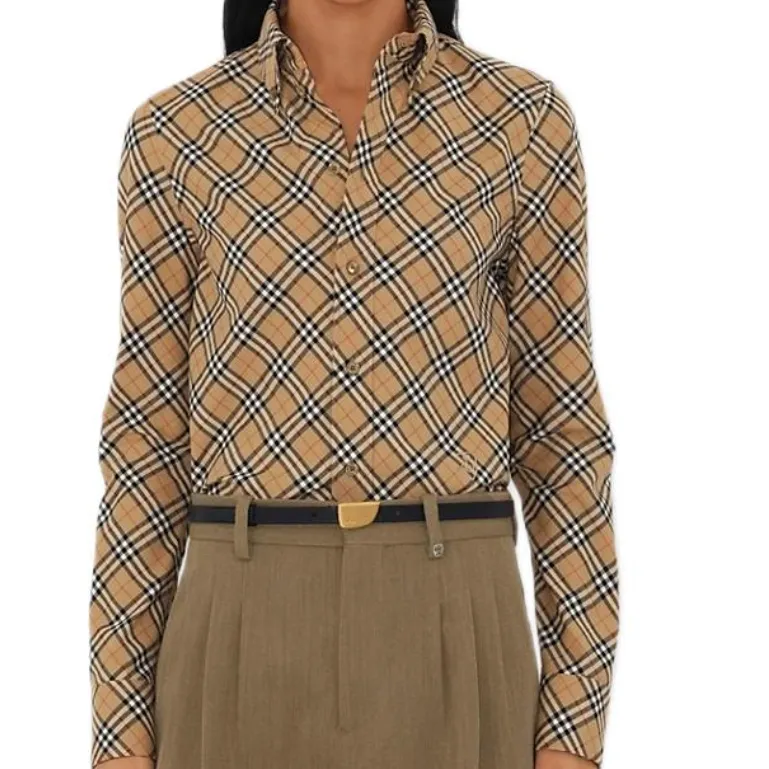 Burberry Check Printed Buttoned Shirt-4