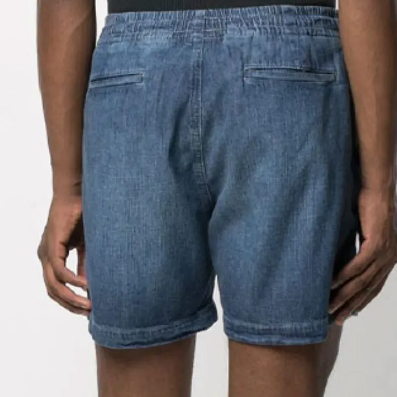 Polo Ralph Lauren Logo Embroidered Drawstring Denim Shorts-4
