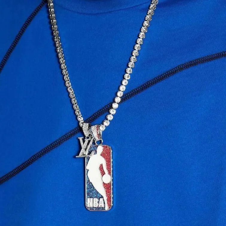 LOUIS VUITTON X Nba Embroidery Detail T Shirt-4