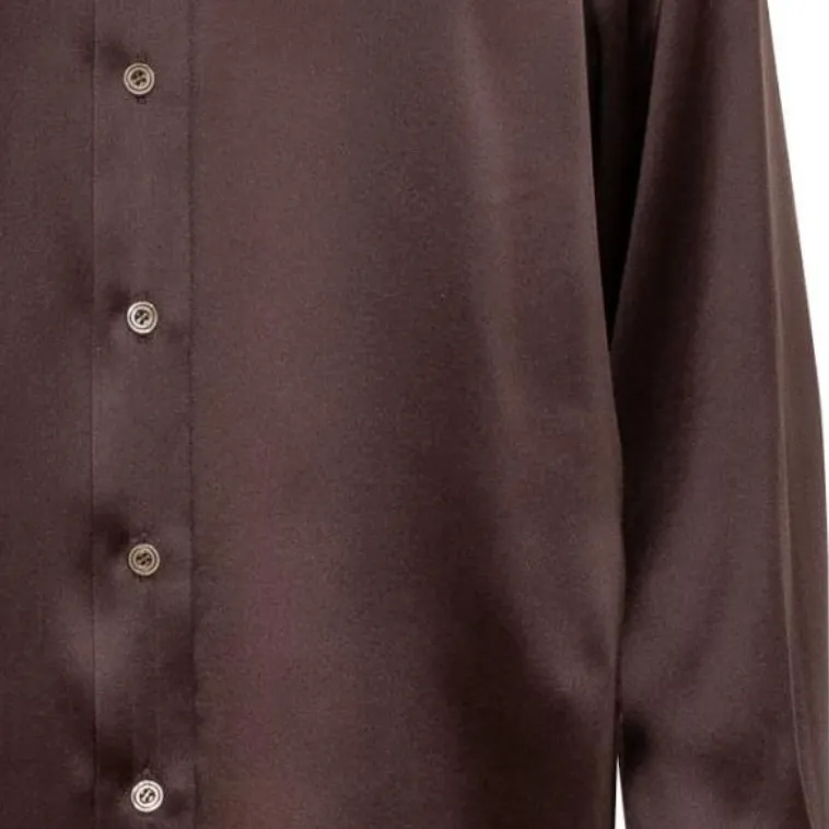 TOM FORD Fluid Charmeuse Satin Shirt-4