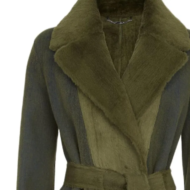 FENDI Collared Belted Coat-3