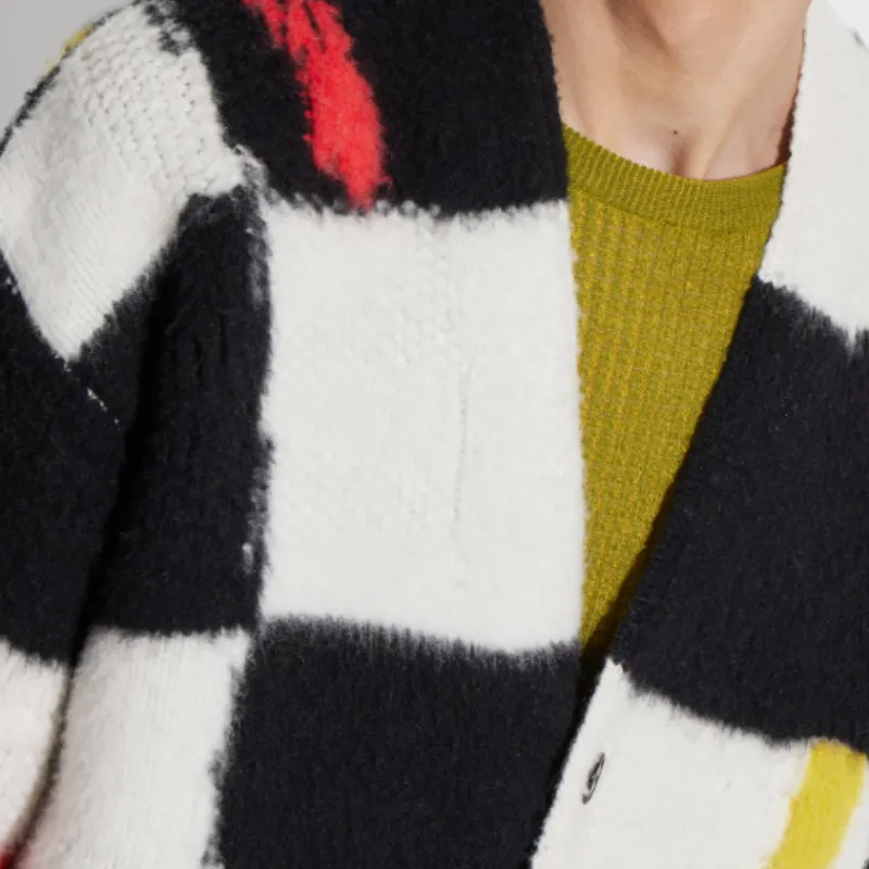 Zegna X The Elder Statesman Checked Cashmere wool Cardigan-4