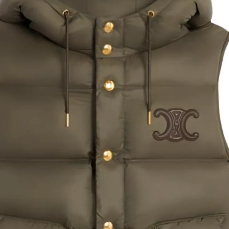 CELINE Sleeveless Down Jacket In Lightweight Nylon-4
