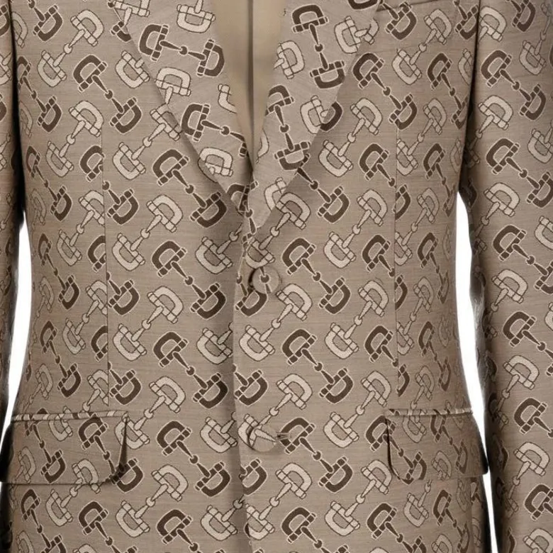 GUCCI Business Suits Men Light Brown-5