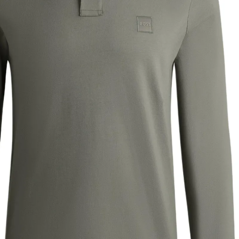 HUGO BOSS FW24 Polo Shirt Men's Gray Green-5