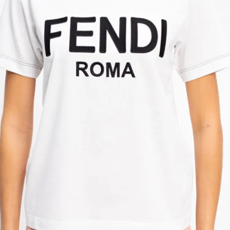 FENDI T Shirts Women's White-5