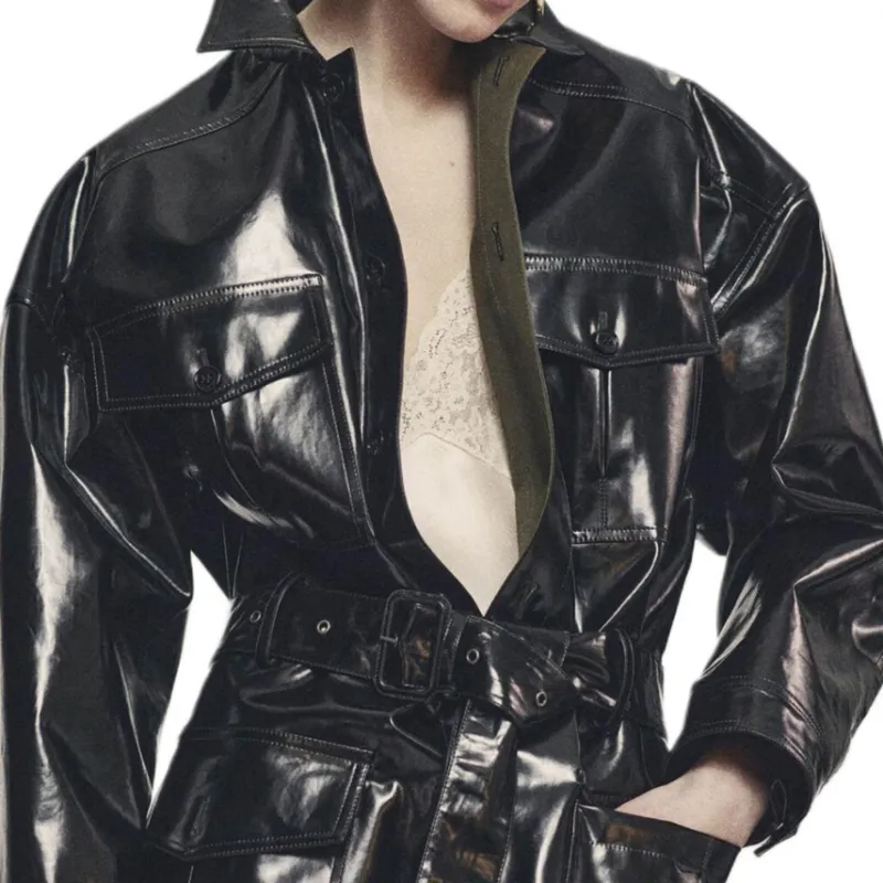 SAINT LAURENT Saharienne Jacket 'Black/Khaki'-4