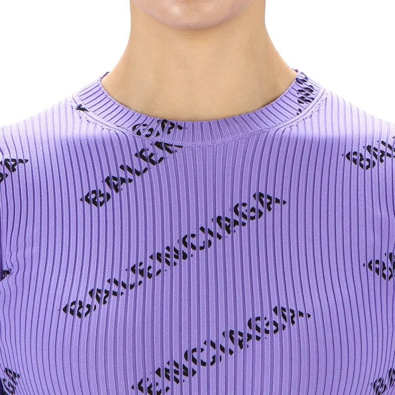 Balenciaga T Shirts Women's Purple-5