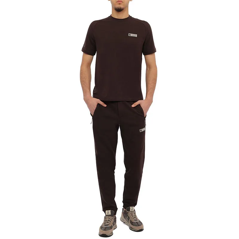 EMPORIO ARMANI EA7 Knitted Sweatpants Men's Brown-2