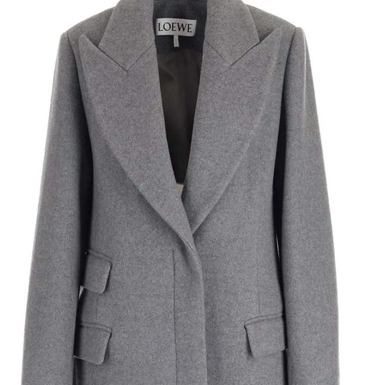 LOEWE Coats Women's Gray-4
