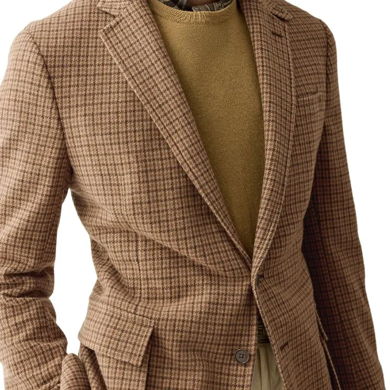 Ralph Lauren Purple Label Checked Single breasted Blazer-4