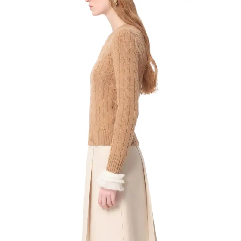 Valentino Sweater Women's Camel-4