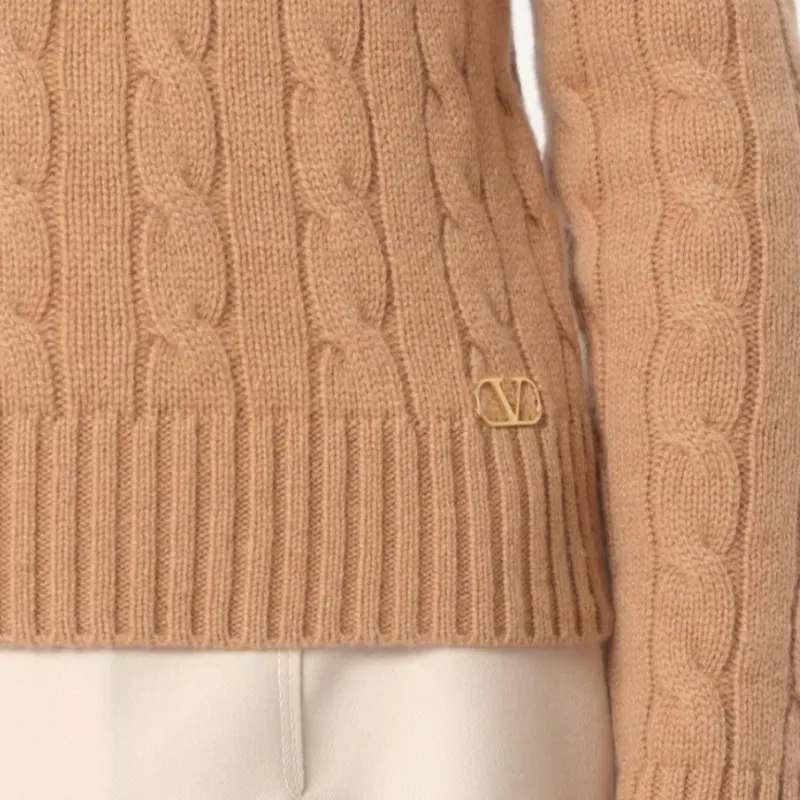 Valentino Sweater Women's Camel-5