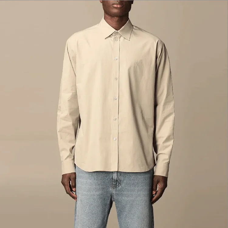 Balenciaga Shirts Men Beige-3