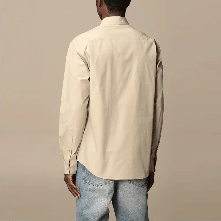 Balenciaga Shirts Men Beige-4