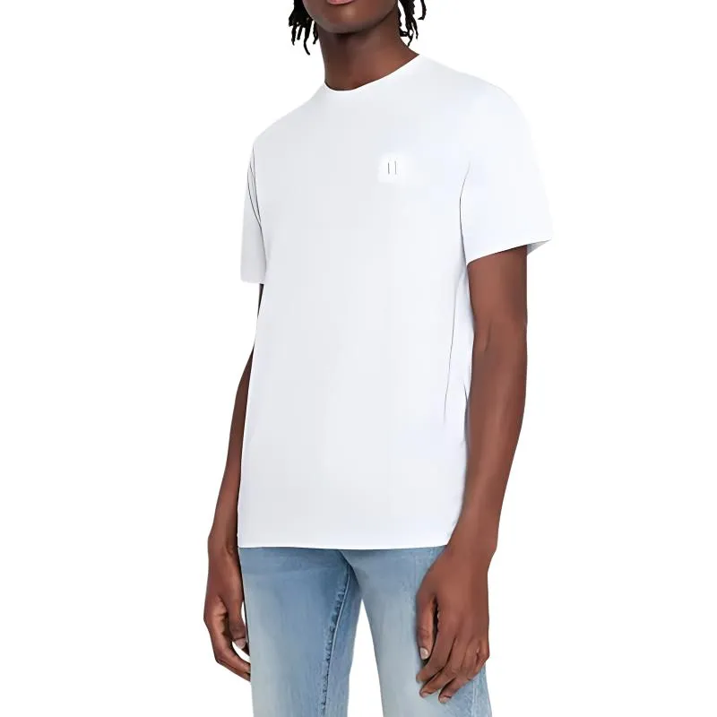 ARMANI EXCHANGE Logo-patch Short-sleeve Cotton T-shirt-4