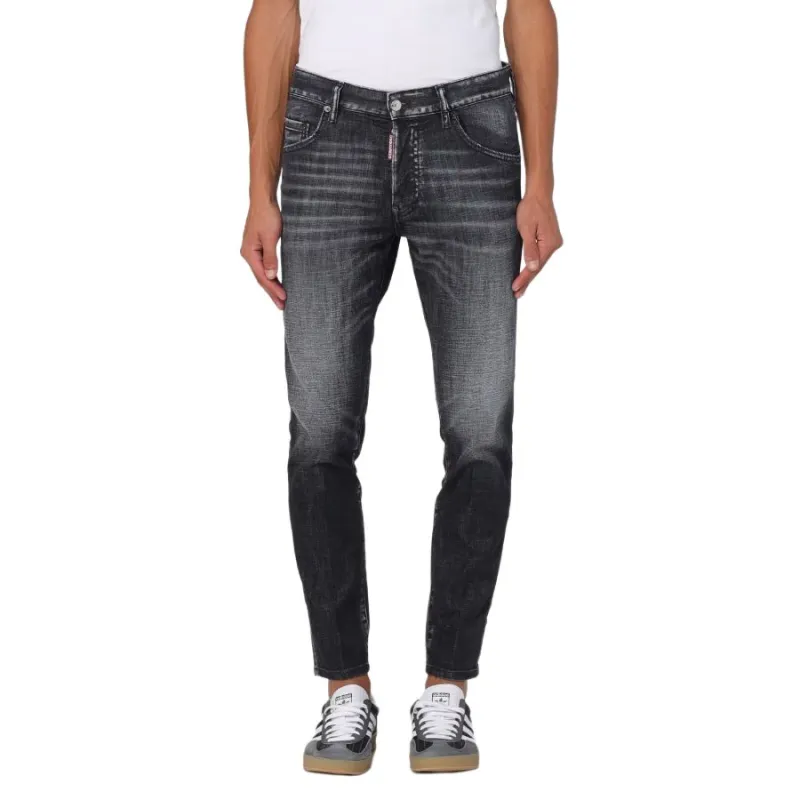 DSQUARED 2 Logo Patch Skater Jeans-3