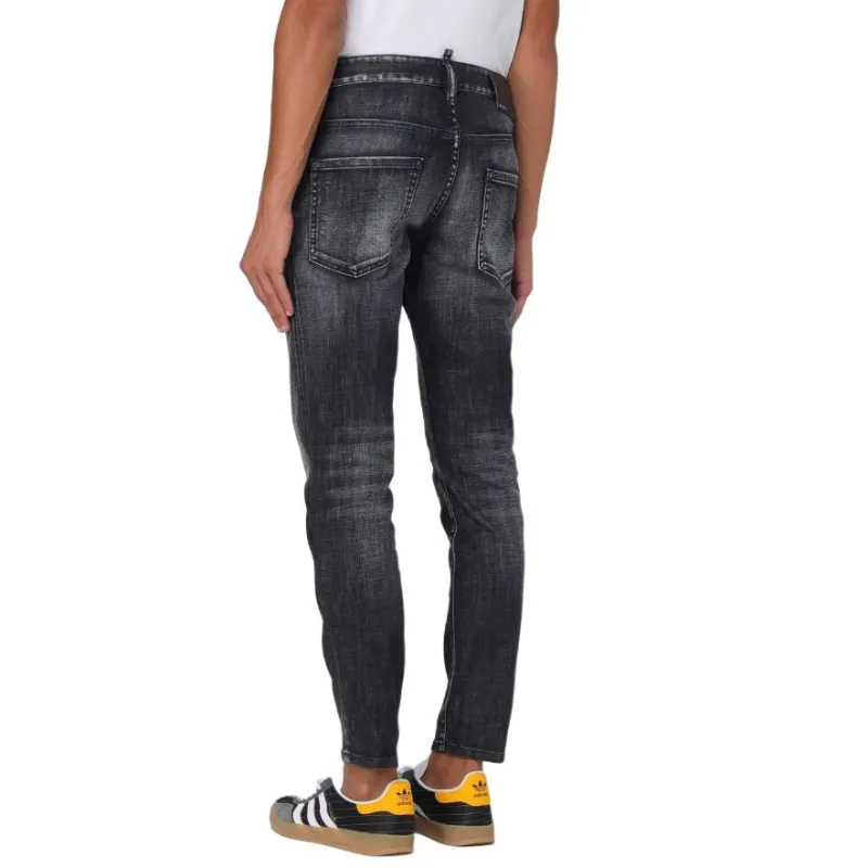 DSQUARED 2 Logo Patch Skater Jeans-4