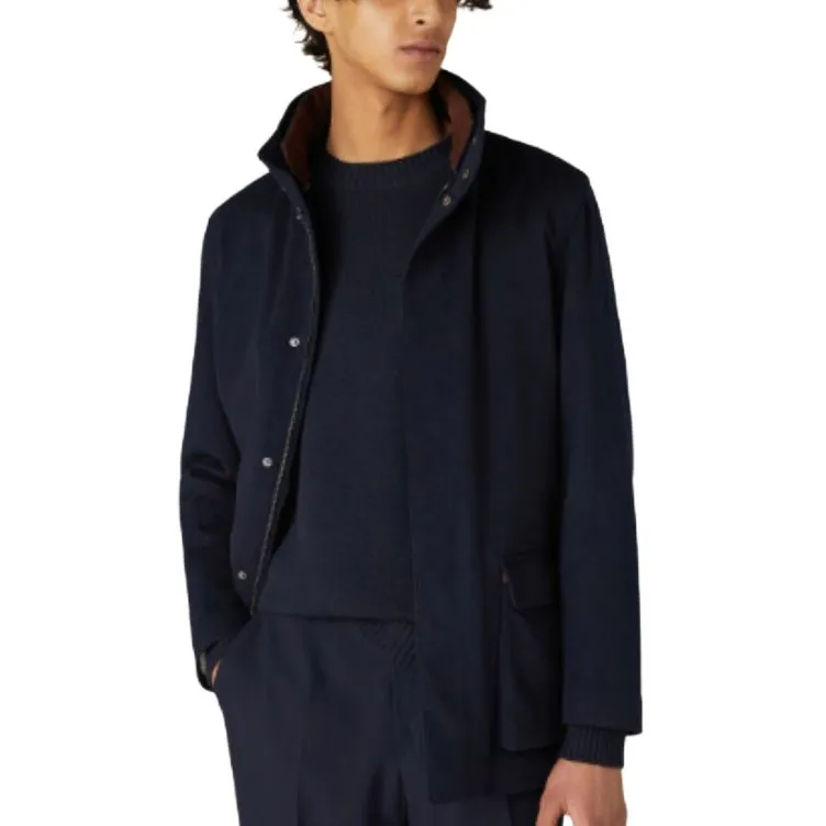 Loro Piana High Neck Long Sleeved Jacket-2