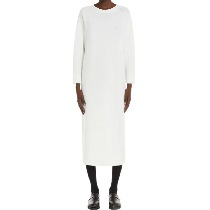 MaxMara Long Sleeved Dress Women's White-1