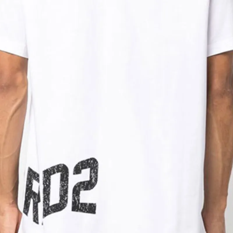 DSQUARED2 Logo Print Cotton T shirt-5